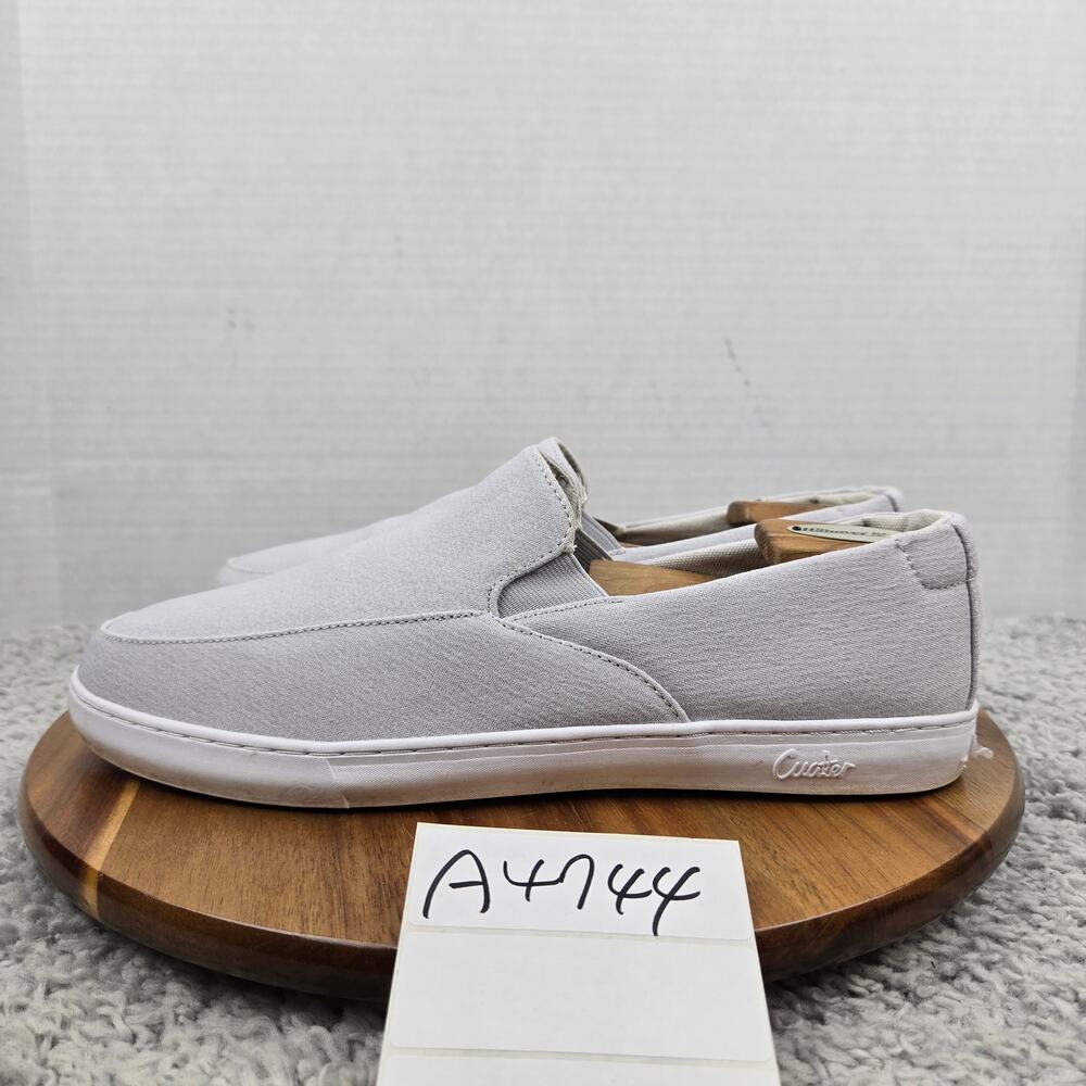 Travis Mathew Cuater Mens 10 Phenom Light Grey Casual Lifestyle Daily Slip On